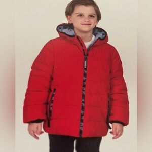 Gerry Kids' Jersey Lined Jacket Hooded Insulated Bubble Jacket